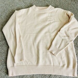 Women's Light Pink Crew Neck Sweater